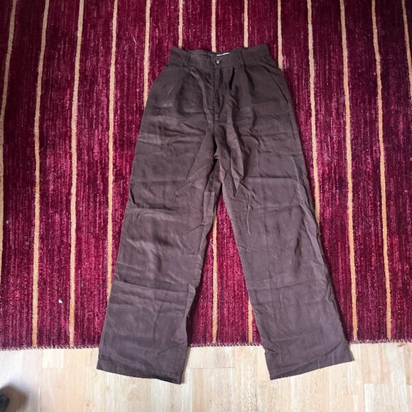Reformation mason pant in brown sz 0 - Picture 3 of 3